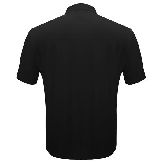 Apex Spirit Short Sleeve Button-Up-BLACK
