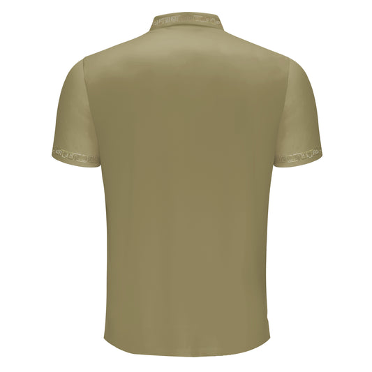 Tranquil Thread Polo-KHAKI/GOLD