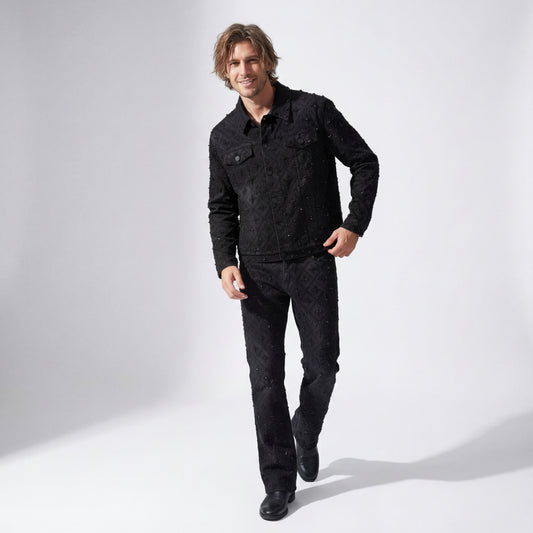 Radiant Embellished Denim SET – Century Penthouse