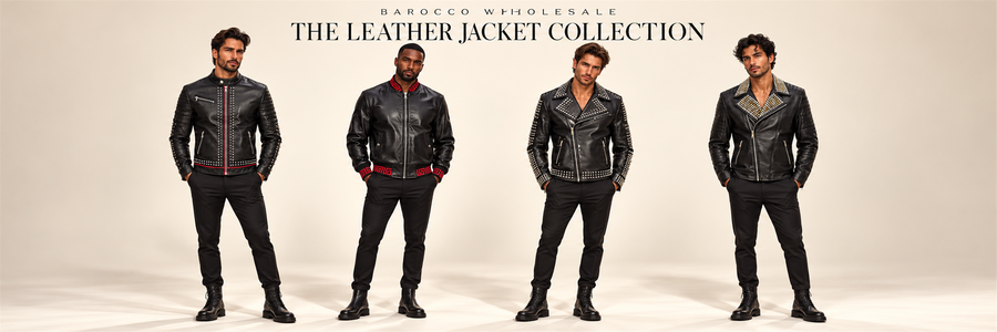 BAROCCO men's leather jackets wholesale collection