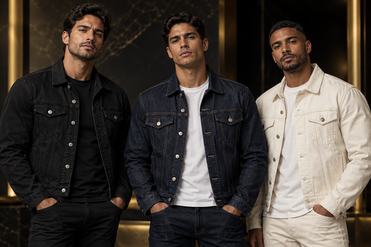 Wholesale men's denim jean jackets – BAROCCO Los Angeles