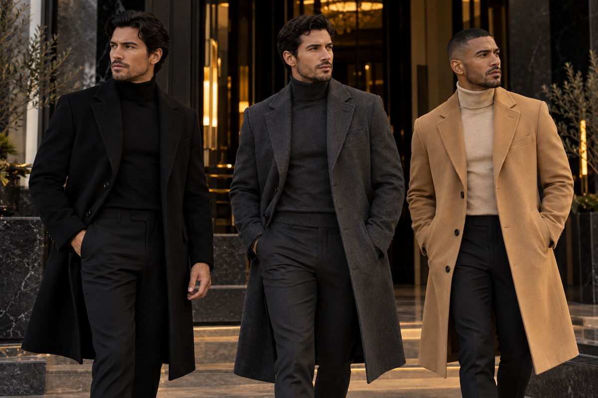 Wholesale men's long coats and overcoats – BAROCCO Los Angeles