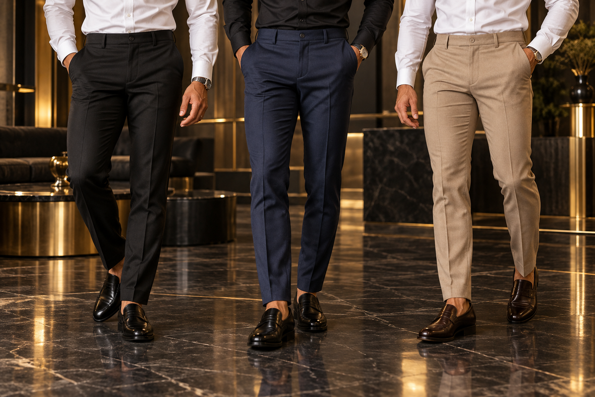 Wholesale men's dress pants and trousers – BAROCCO Los Angeles