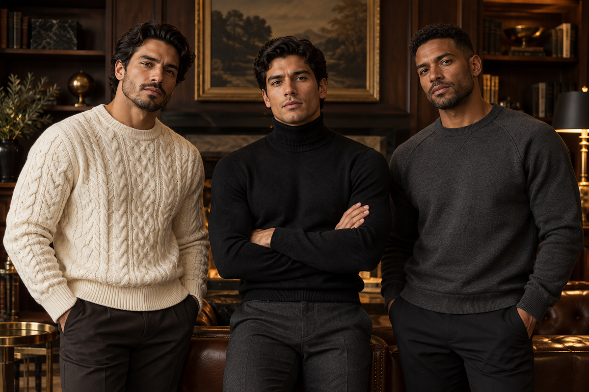 Wholesale men's sweaters and sweatshirts – BAROCCO Los Angeles