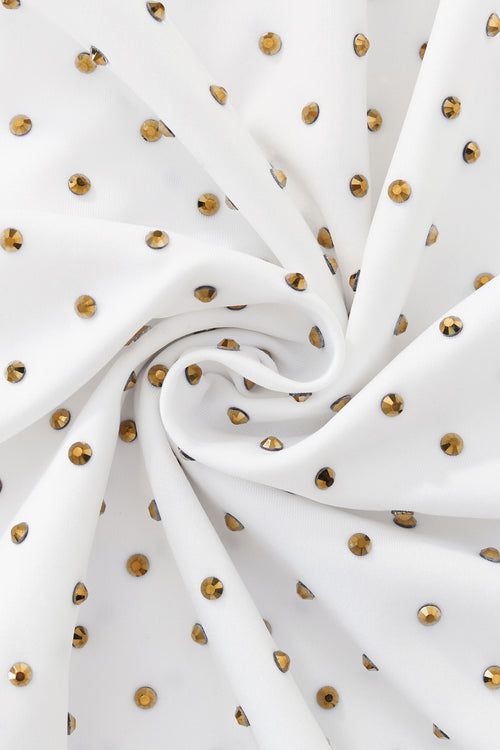B569 Imperial Maze Stone Shirt White/Gold