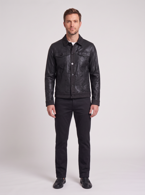Crisp Creation BLACK in BLACK on model – BAROCCO