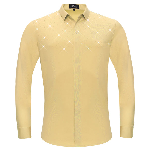 Camisa de vestir con botones Thrill Seeker LS - Dorada