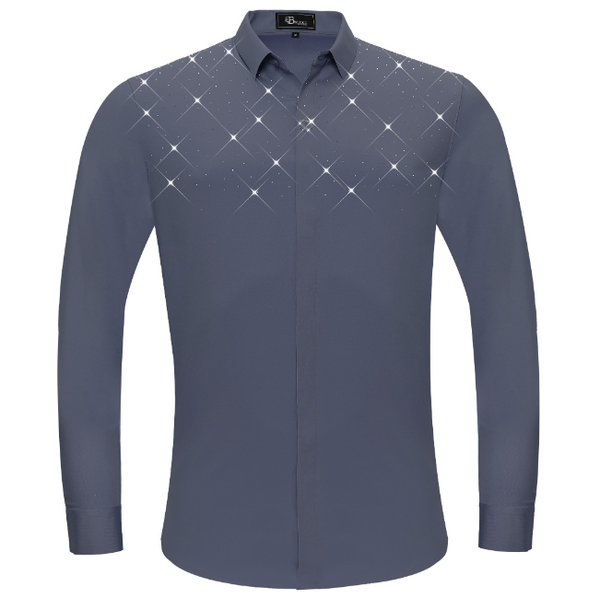 Camisa de vestir con botones Thrill Seeker LS - Gris