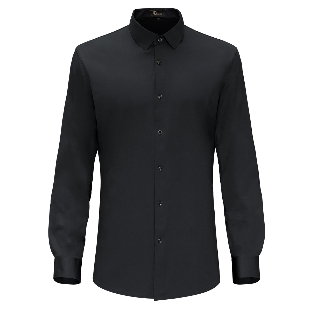 B315 - Zen Appeal LS button down shirt-BLACK
