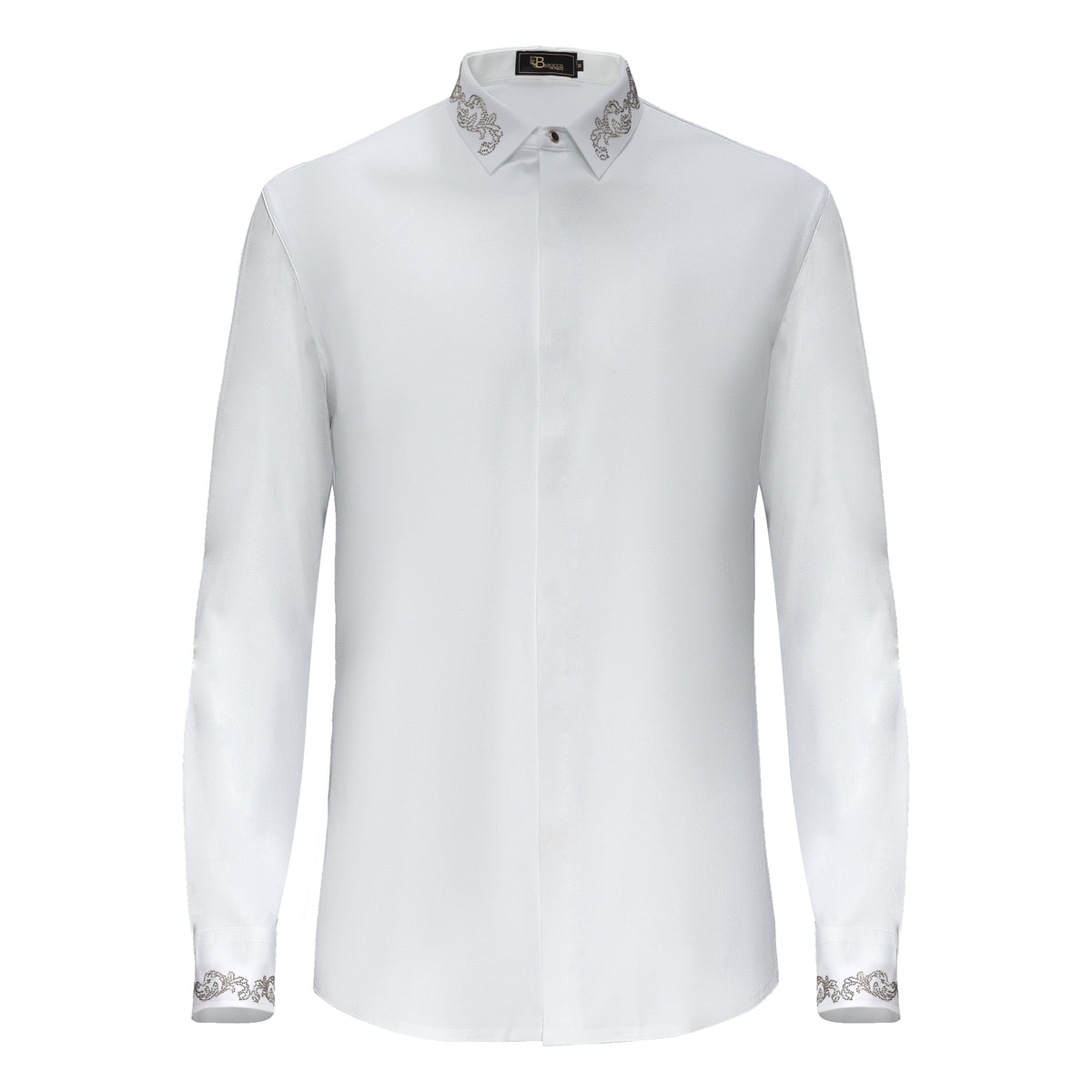 Precisión de medianoche - BLANCO/ORO – BAROCCO wholesale menswear