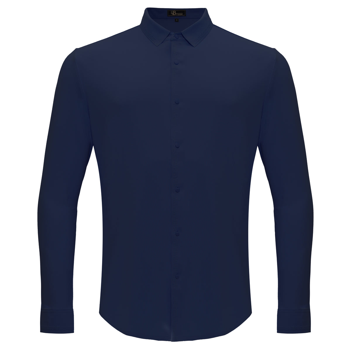 B332 - Olympic Victory Button-Up Shirt-DARK BLUE