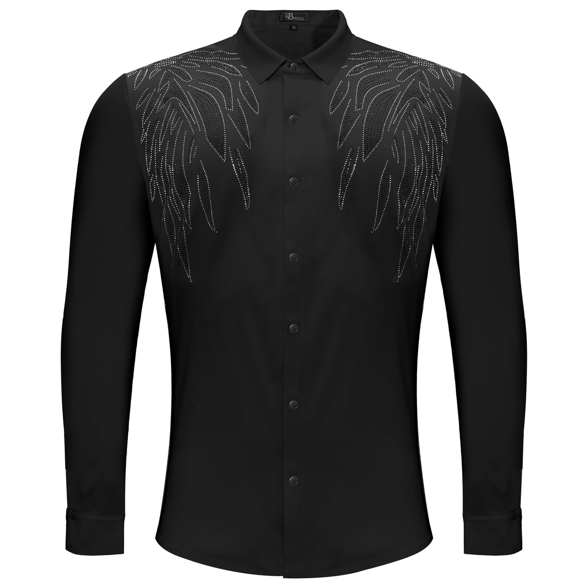 B342 - Heavenly Wings-BLACK/BLACK