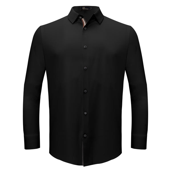 B367 - Power Move Button-Up Shirt-BLACK
