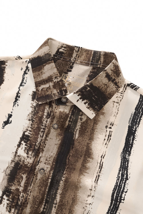 Camisa de manga larga sin costuras Echelon Brushstroke - CREMA – view 5