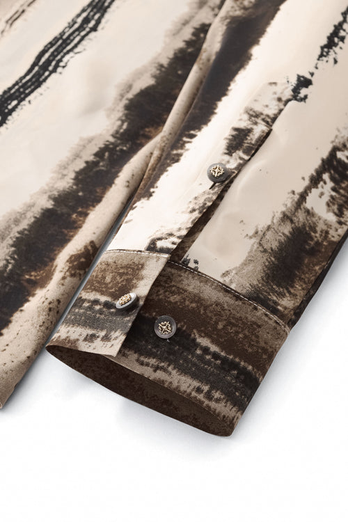 Camisa de manga larga sin costuras Echelon Brushstroke - CREMA – view 7