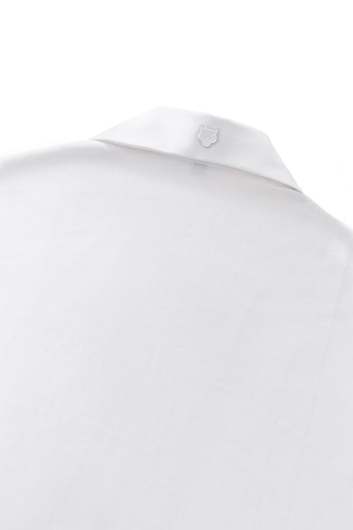 B378-Regal Lace Crystal Dress Shirt-WHITE – view 7