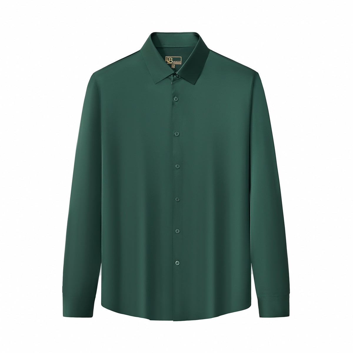 B400 - SIGNATURE SATIN STITCHLESS LS Shirt-FOREST GREEN – BAROCCO wholesale shirts