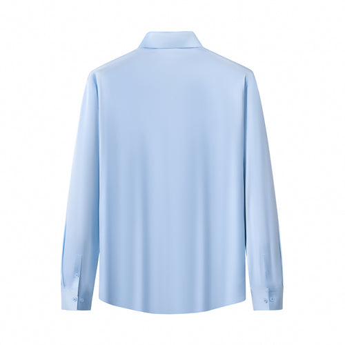B400 - SIGNATURE SATIN STITCHLESS LS Shirt-SKY BLUE – view 1
