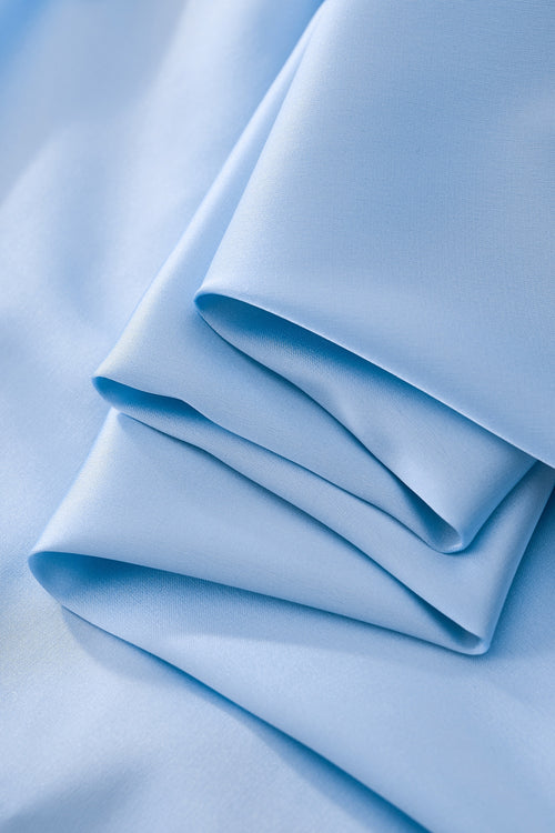 B400 - SIGNATURE SATIN STITCHLESS LS Shirt-SKY BLUE – view 3