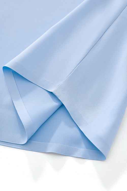 B400 - SIGNATURE SATIN STITCHLESS LS Shirt-SKY BLUE – view 6