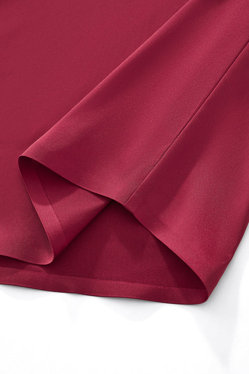 B400 - SIGNATURE SATIN STITCHLESS LS Shirt-WINE – view 7