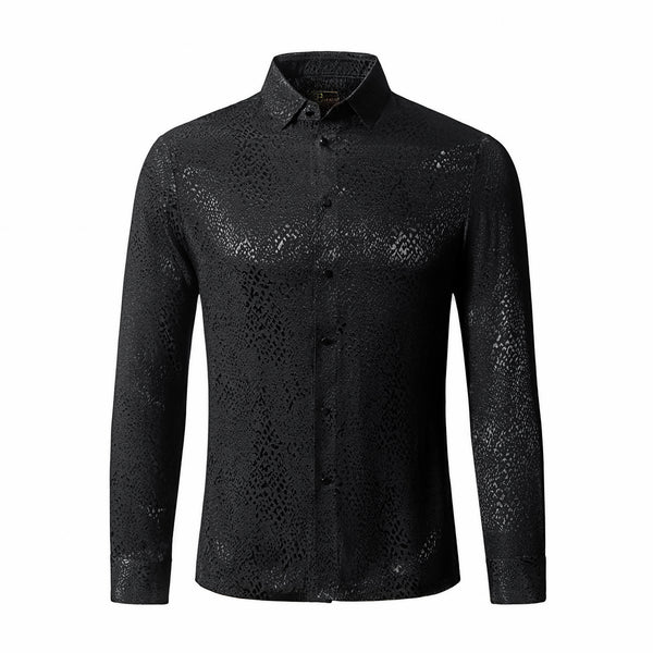 Camisa de manga larga Nocturne Sheen - NEGRA