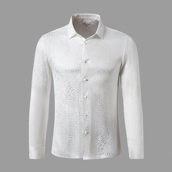 Camisa de manga larga Nocturne Sheen - BLANCA