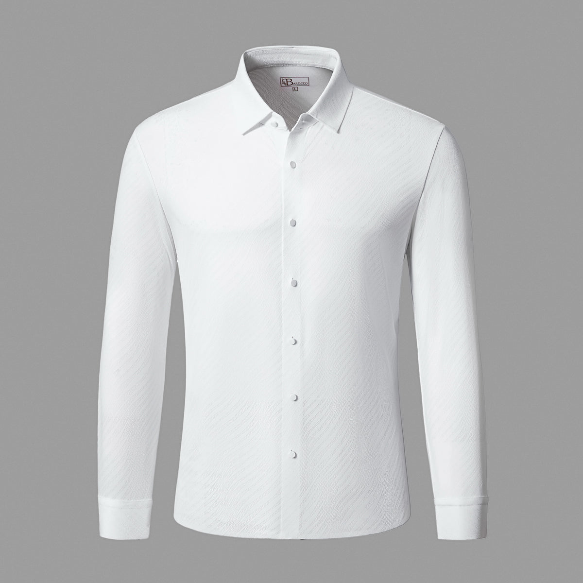 Camisa sin costuras Axis - BLANCA – BAROCCO wholesale menswear