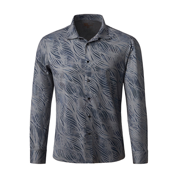 B407 - EcoFlex Stitchless LS Shirt-NAVY