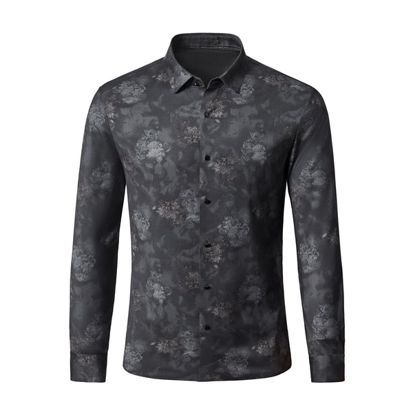 Camisa de manga larga sin costuras BreatheFlex - CARBÓN