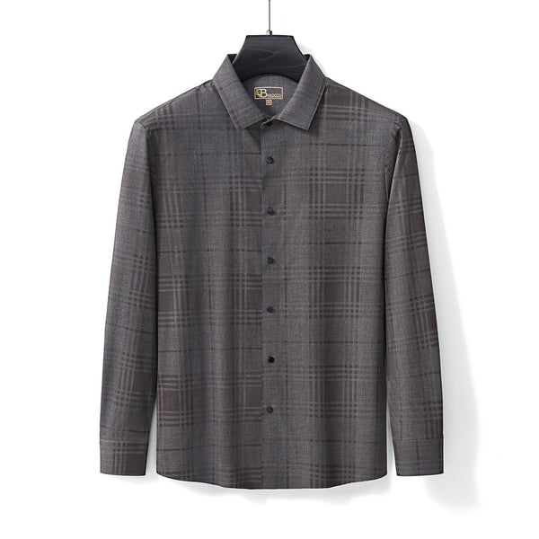 B410 - Noir Mosaic Stitchless Shirt-GREY