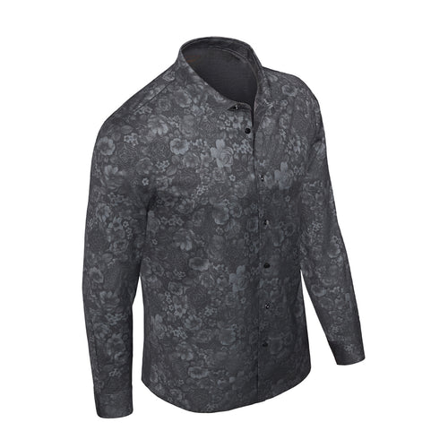 B411 - Midnight Medallion Stitchless Shirt-BLACK – view 1