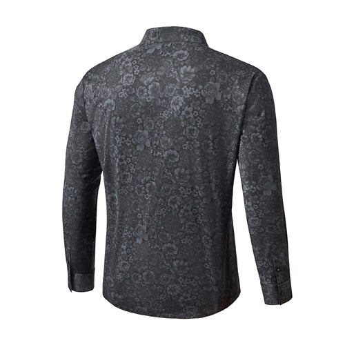 B411 - Midnight Medallion Stitchless Shirt-BLACK – view 2