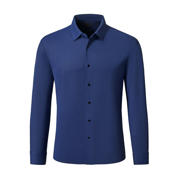 B414 - TechFlex Stitchless LS Shirt-DARK BLUE