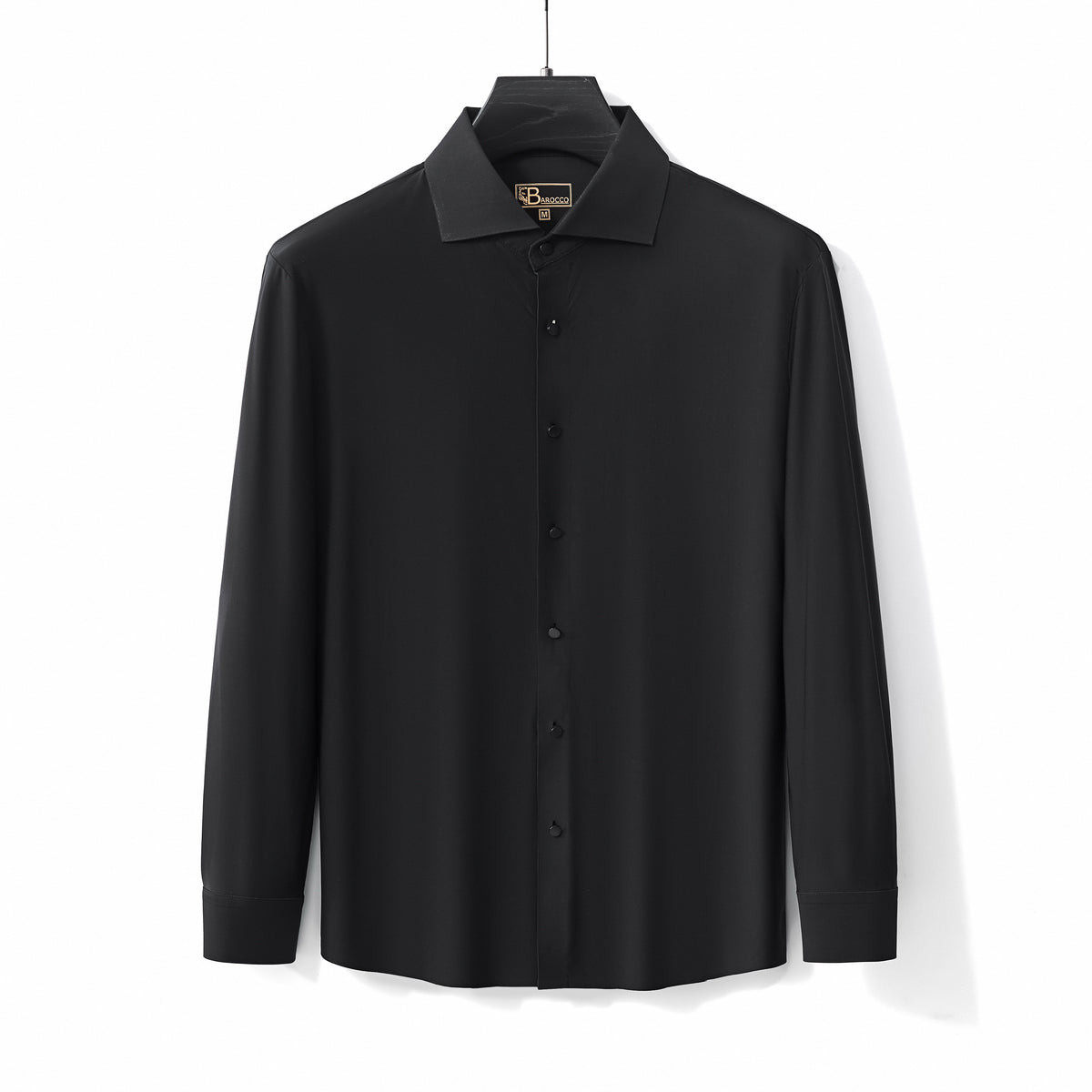 B415 - AeroFlex Stitchless LS Shirt-BLACK – BAROCCO wholesale shirts