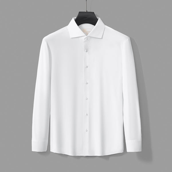 Camisa de manga larga sin costuras AeroFlex - BLANCA