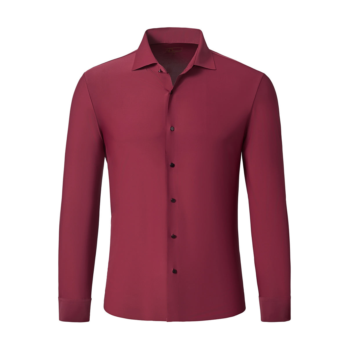 Camisa de manga larga sin costuras AeroFlex - VINO – BAROCCO wholesale menswear