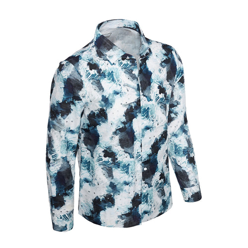 Camisa de manga larga de alto rendimiento TempestPrint - MULTICOLOR – view 1