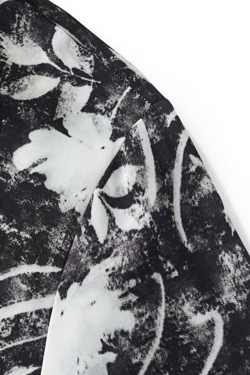 B422-Midnight Botanical Shirt-BLACK – view 3