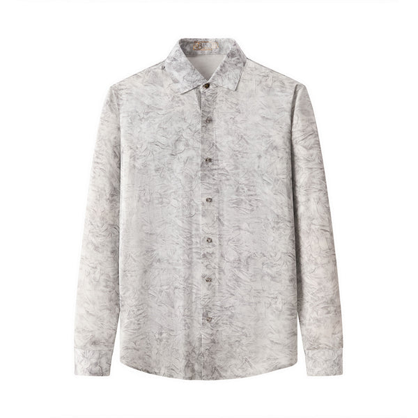 B424-Marbled Mist Shirt-GREY