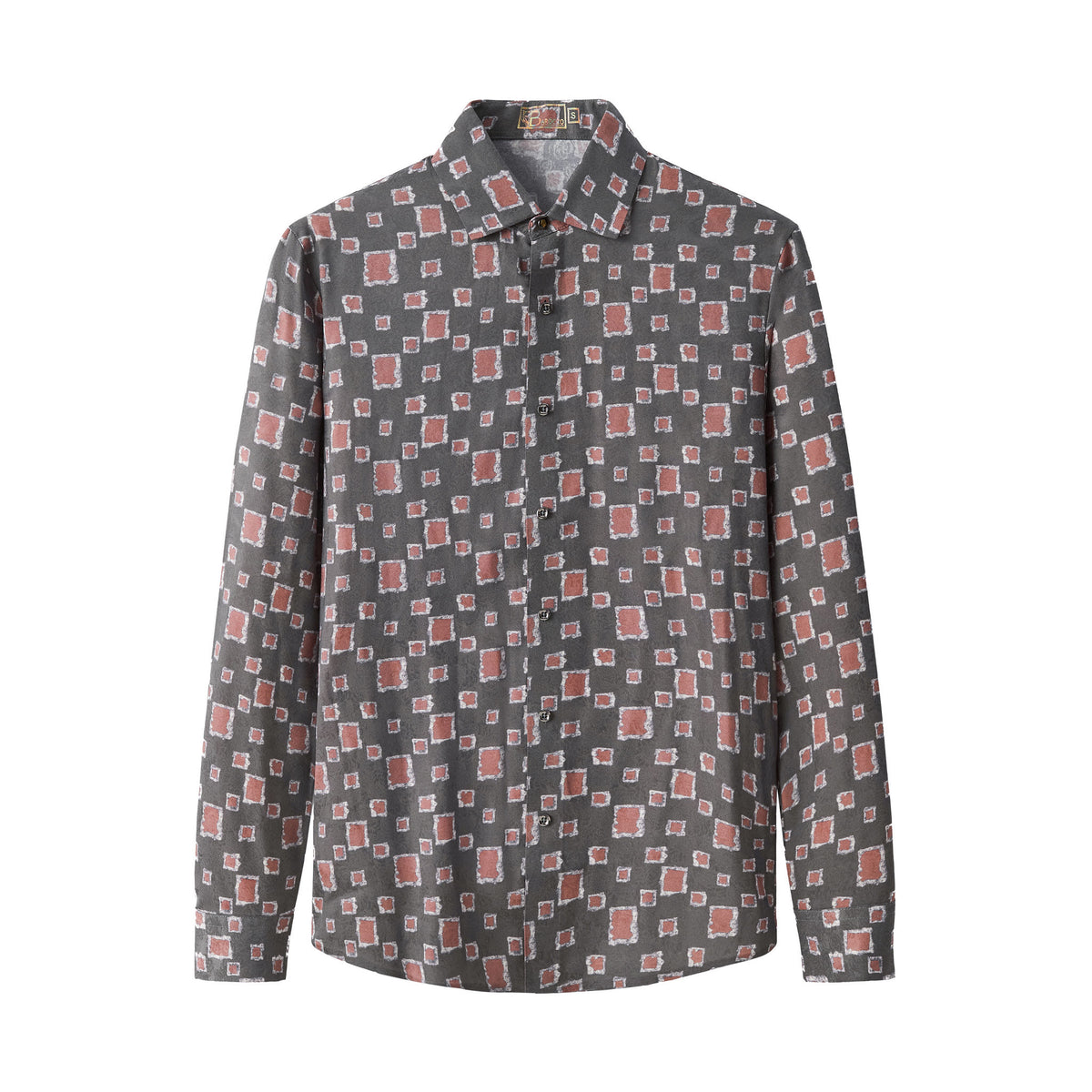 B429-Floating Square Shirt-GREY – BAROCCO wholesale shirts