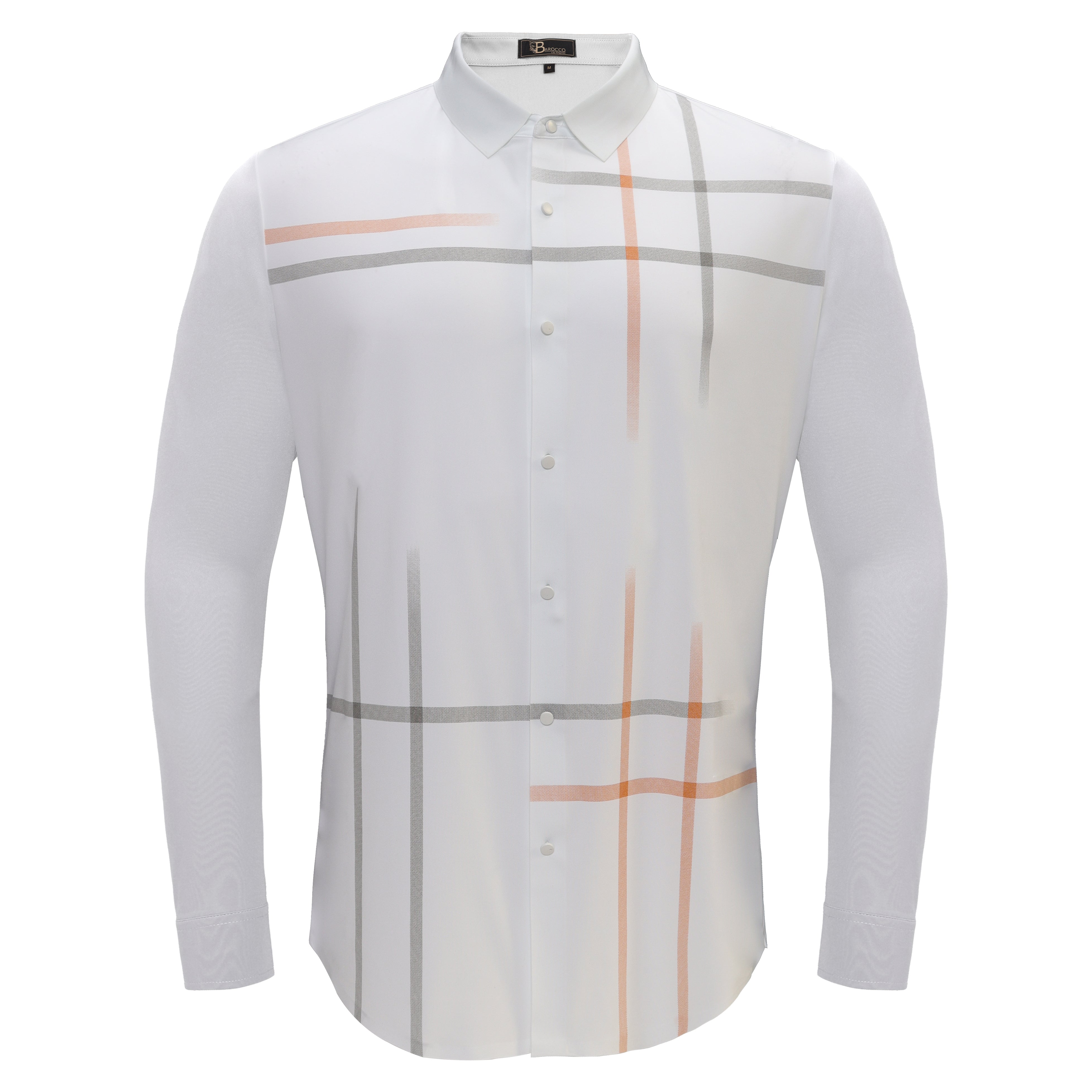 Checkmate Button Checkmate Plaid Button-Up Shirt-WHITE – baroccowholesale