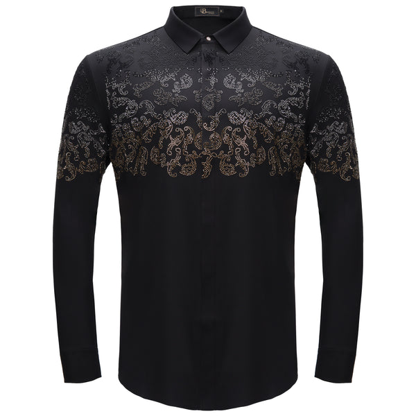 B526 - Nightfall Crest BLACK/GUN GOLD