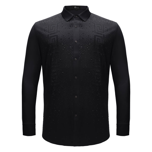 Prime Valor Button-Up Shirt-BLACK/BLACK