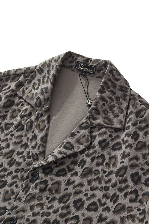 B580 - Arden Camp Collar Shirt-GREY – view 2