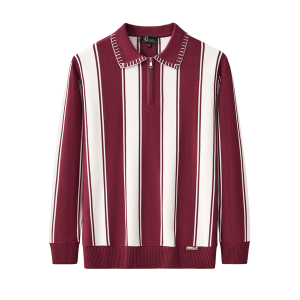 Polo de punto a rayas Vanguard LS-WINE