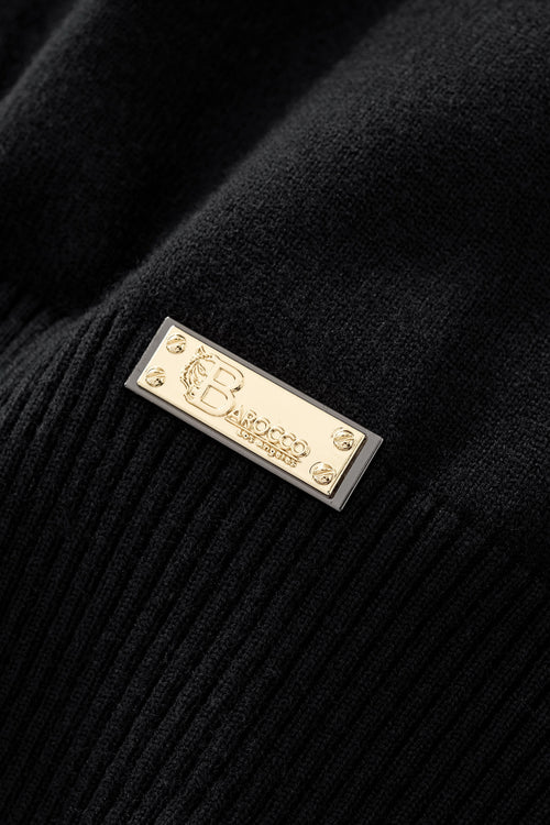 Polo de punto con cuello con ribete Monarch LS-BLACK – view 7