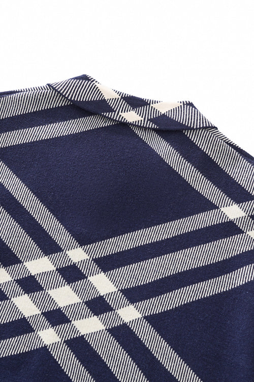 Polo de punto enrejado Paramount LS-NAVY – view 4