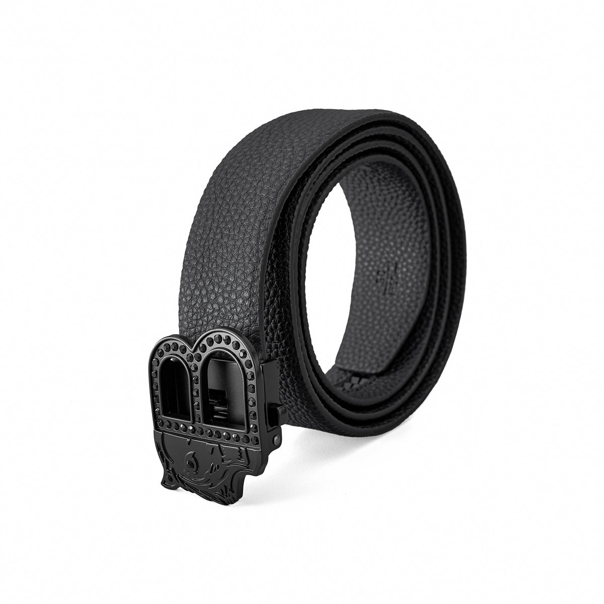 BLT019 - Textured Leather Auto BKL Belt-BLACK/BLACK – BAROCCO wholesale belts