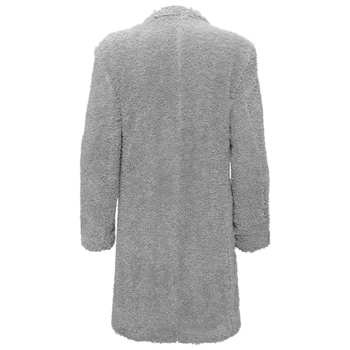 BOC30 - Teddy Comfort Long Coat-GREY